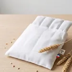 Bouillotte ventre au blé bio et sa housse